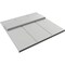 Ekena Millwork 12"W x 12"H True Fit PVC Joined Board-n-Batten Shutters Sample, Hailstorm Gray SAMPLE-TFPBBST - alternate 2